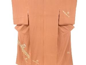 リサイクル　鳳凰に花更紗模様刺繍訪問着
